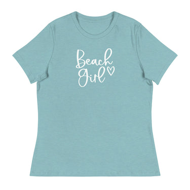 Beach Girl Relaxed T-Shirt New England Trading Co Heather Blue Lagoon S